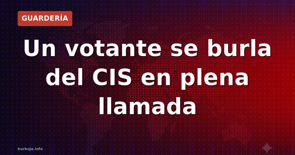 La surrealista llamada del CIS que desata la polémica
