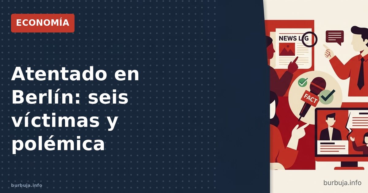 Atentado en Berlín: seis víctimas y polémica
