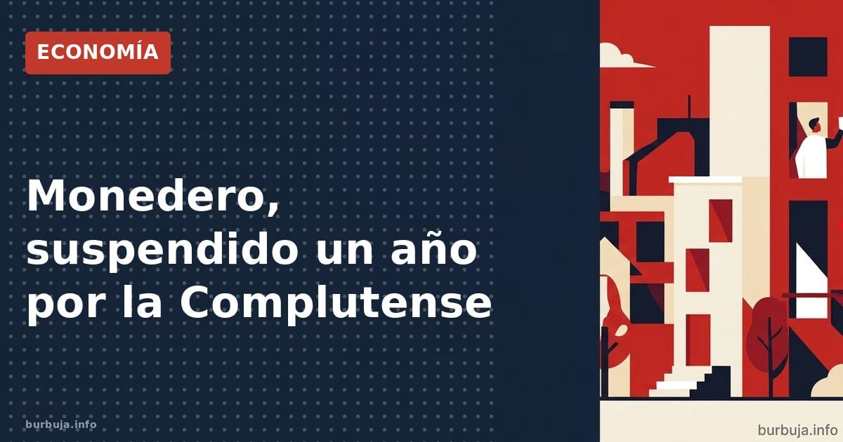 Monedero, suspendido un año por acoso en la Complutense