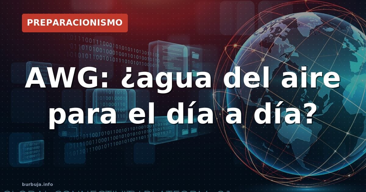 Agua del aire: mitos y realidades AWG