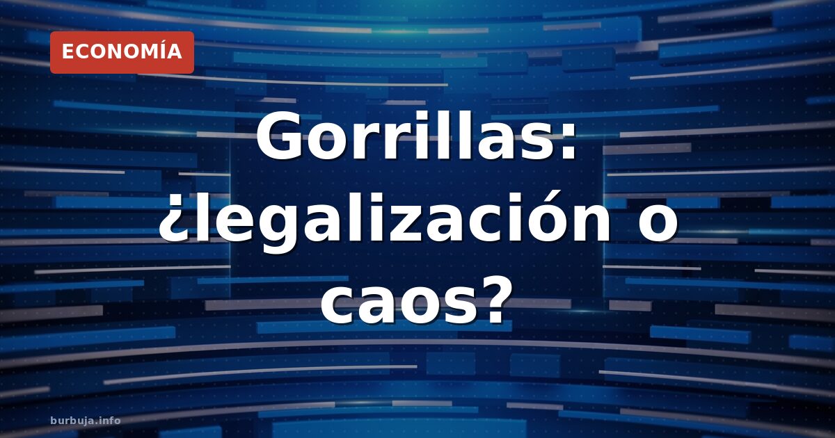 Un gorrilla cobra por aparcar en una calle concurrida de España