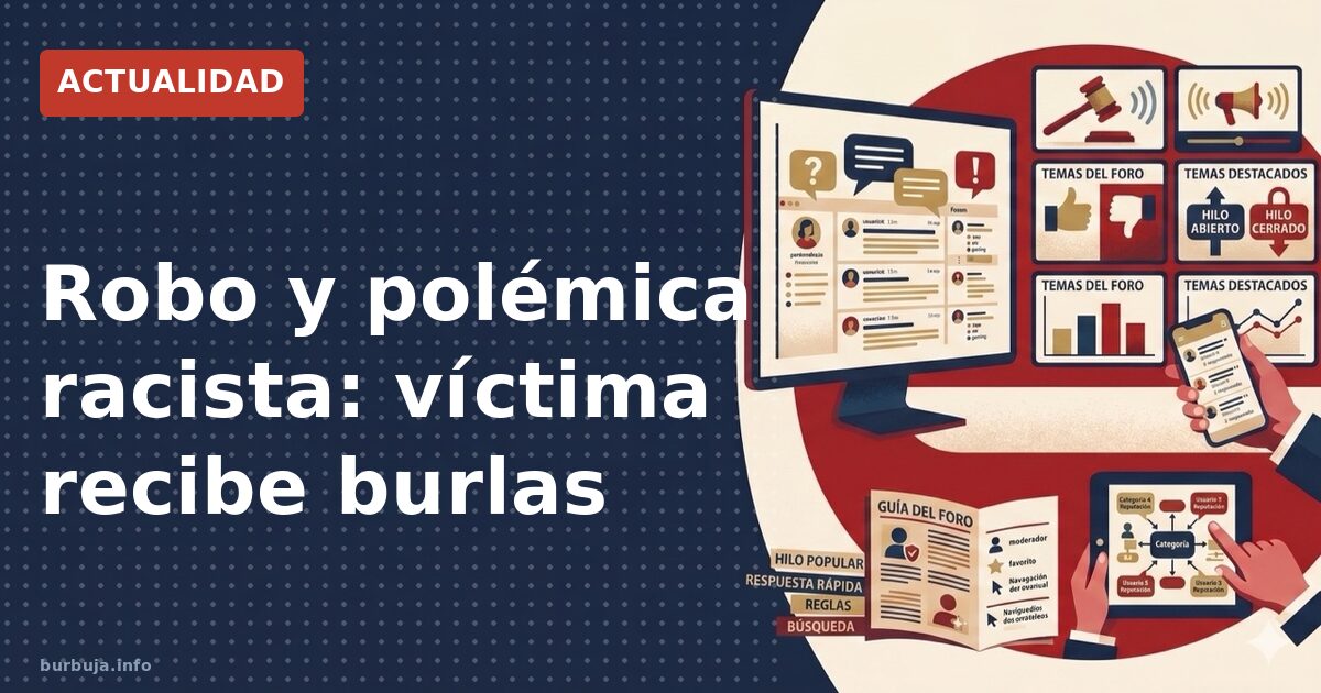 Robo y acusaciones de racismo: el debate