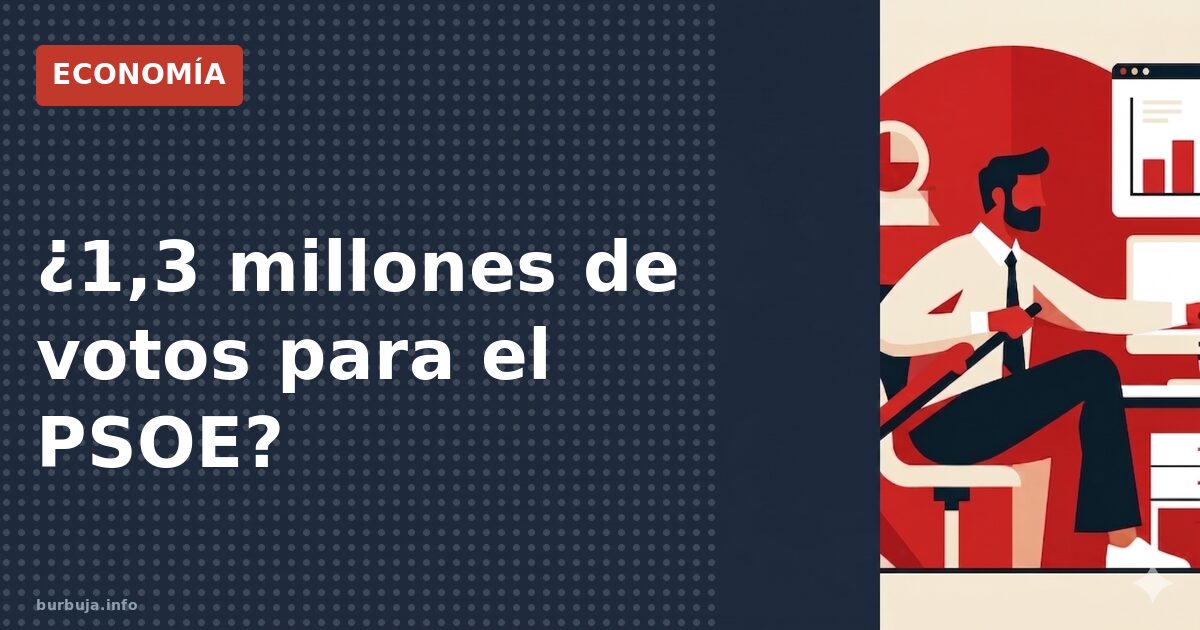 ¿1,3M votos nuevos al PSOE?