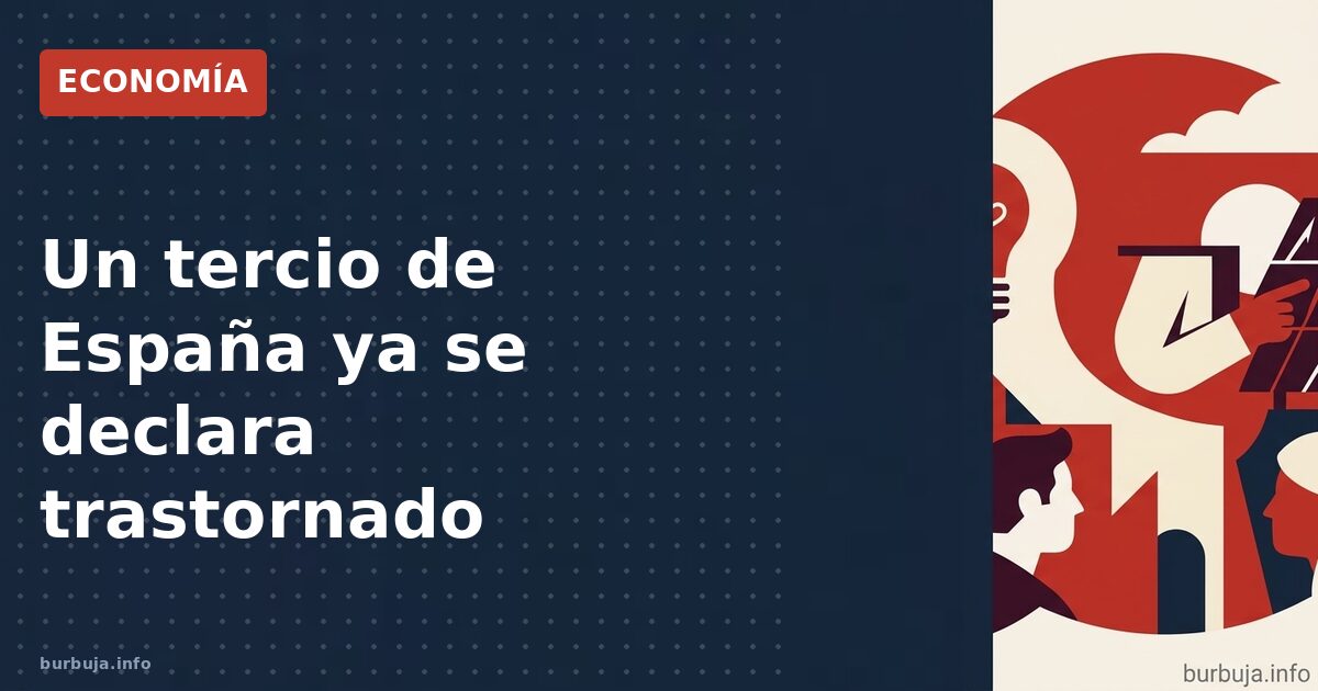 Un tercio de españoles sufre trastorno mental