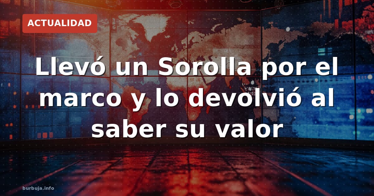 Cogió un Sorolla por el marco y lo devolvió al saber su valor