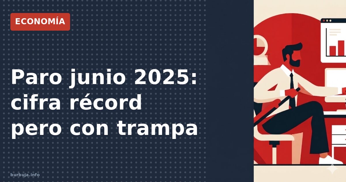 Desempleo toca suelo de 2008 con truco