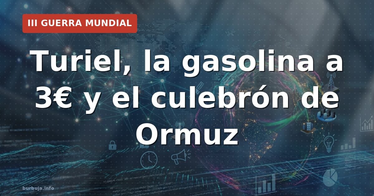 Turiel falla: gasolina a 1,5€, no a 3€