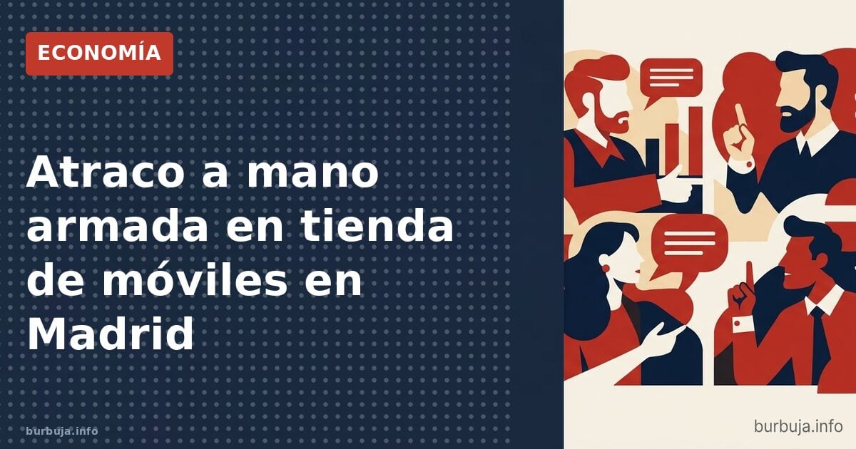 Atraco semanal a tiendas de móviles en Madrid