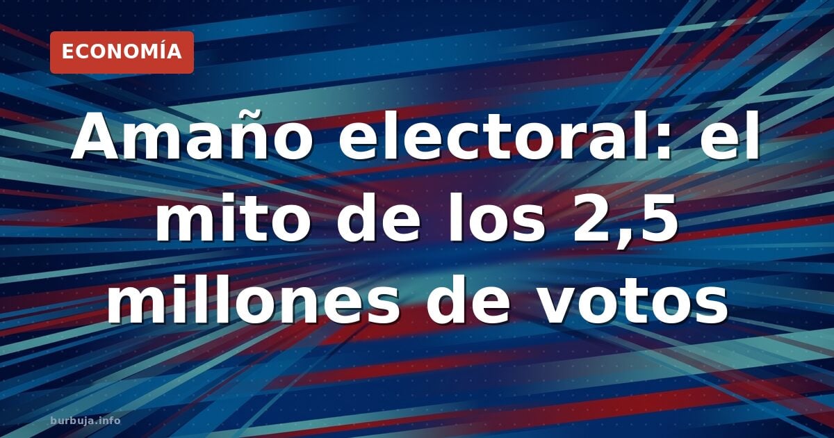 ¿Amañar elecciones? El dato que enciende las alarmas
