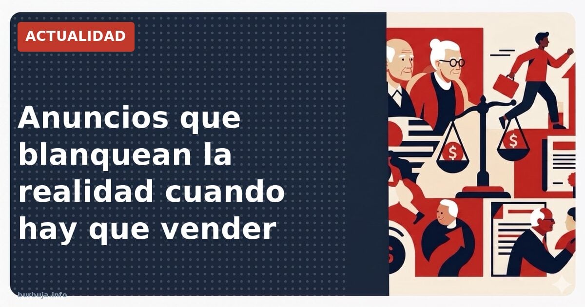 Anuncios que blanquean la realidad cuando hay que vender