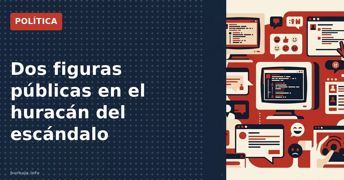 Dos figuras públicas en el huracán del escándalo