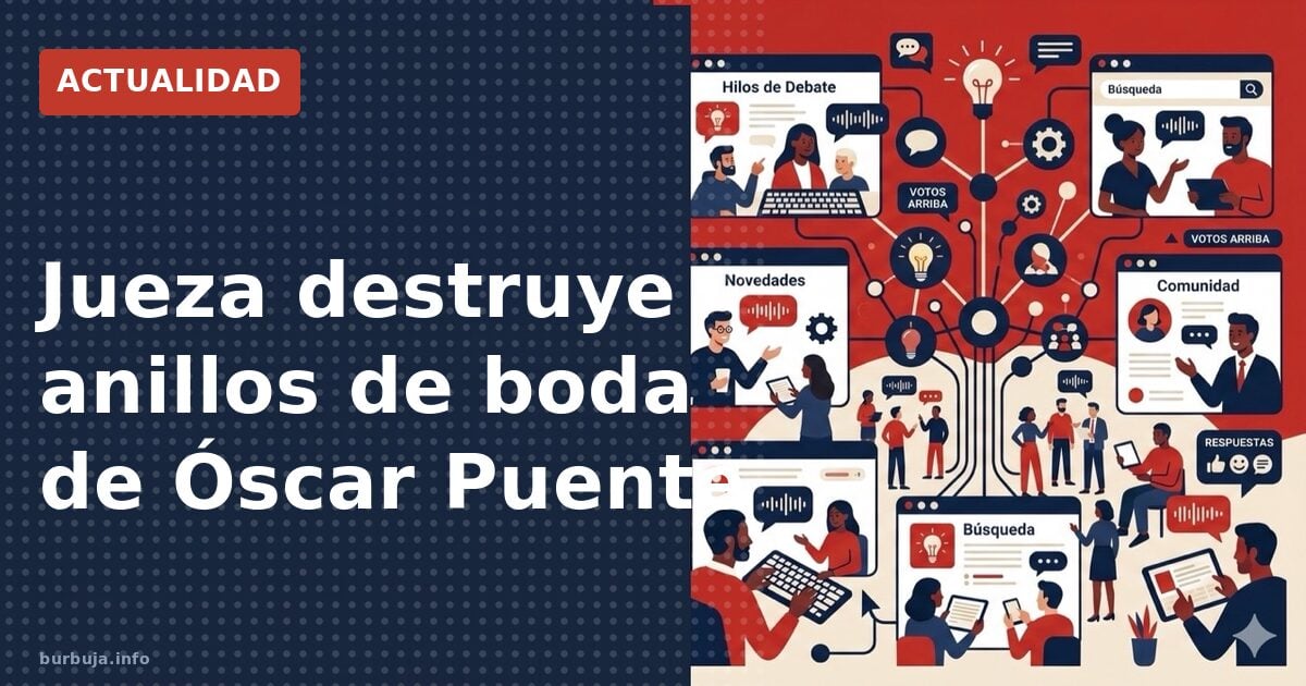 Exmujer de Óscar Puente rompe sus anillos de casada en vídeo