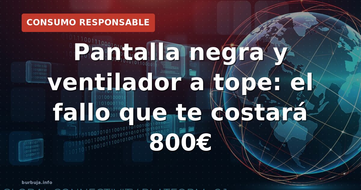 MacBook Pro con ventilador ruidoso y pantalla negra: ¿fallo de placa base?