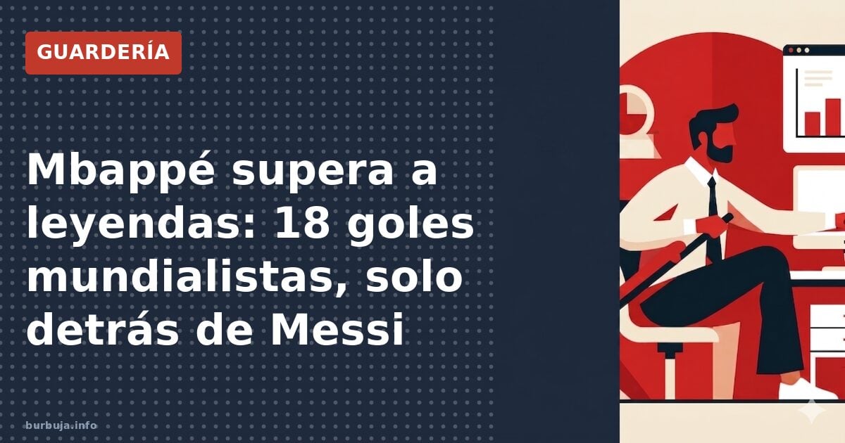 Mbappé supera a leyendas: 18 goles mundialistas, solo detrás de Messi