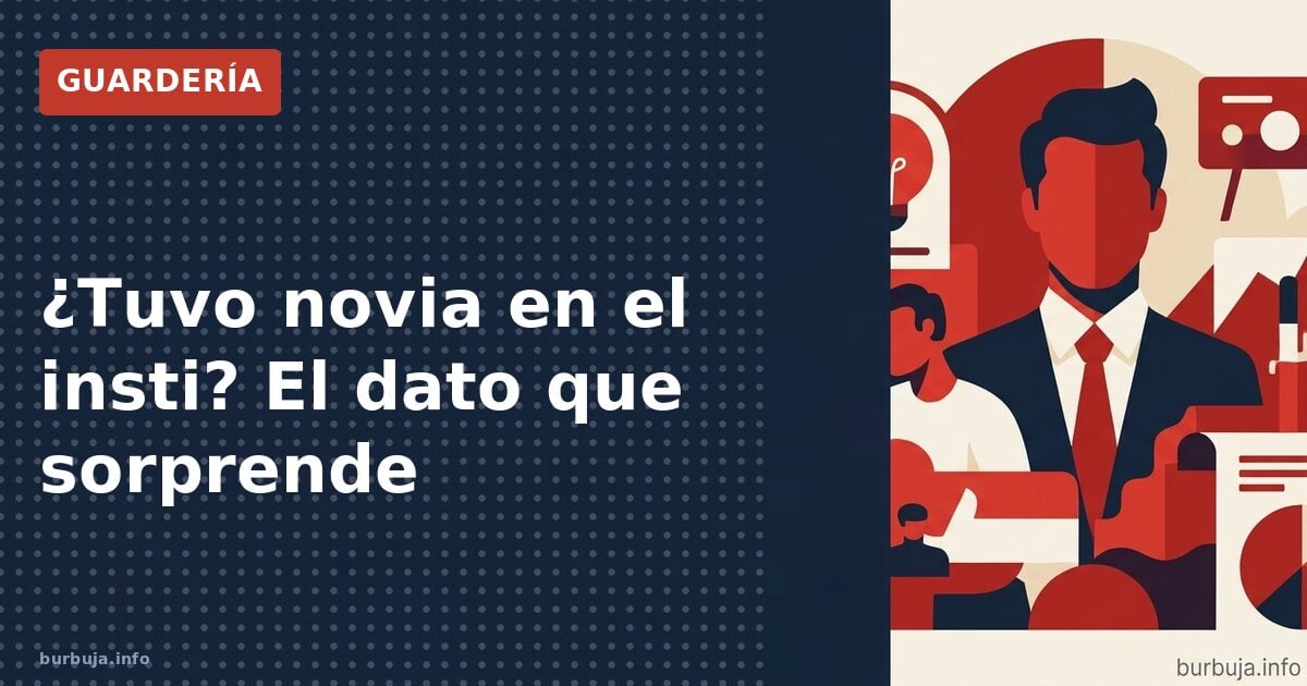 Solo el 5% tenía novia en el insti