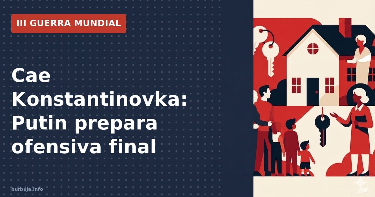 Putin anuncia la captura de Konstantinovka y apunta a Sloviansk