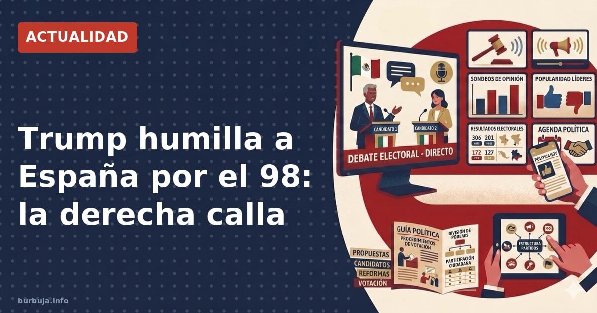 Trump se burla del 98 y la derecha no reacciona