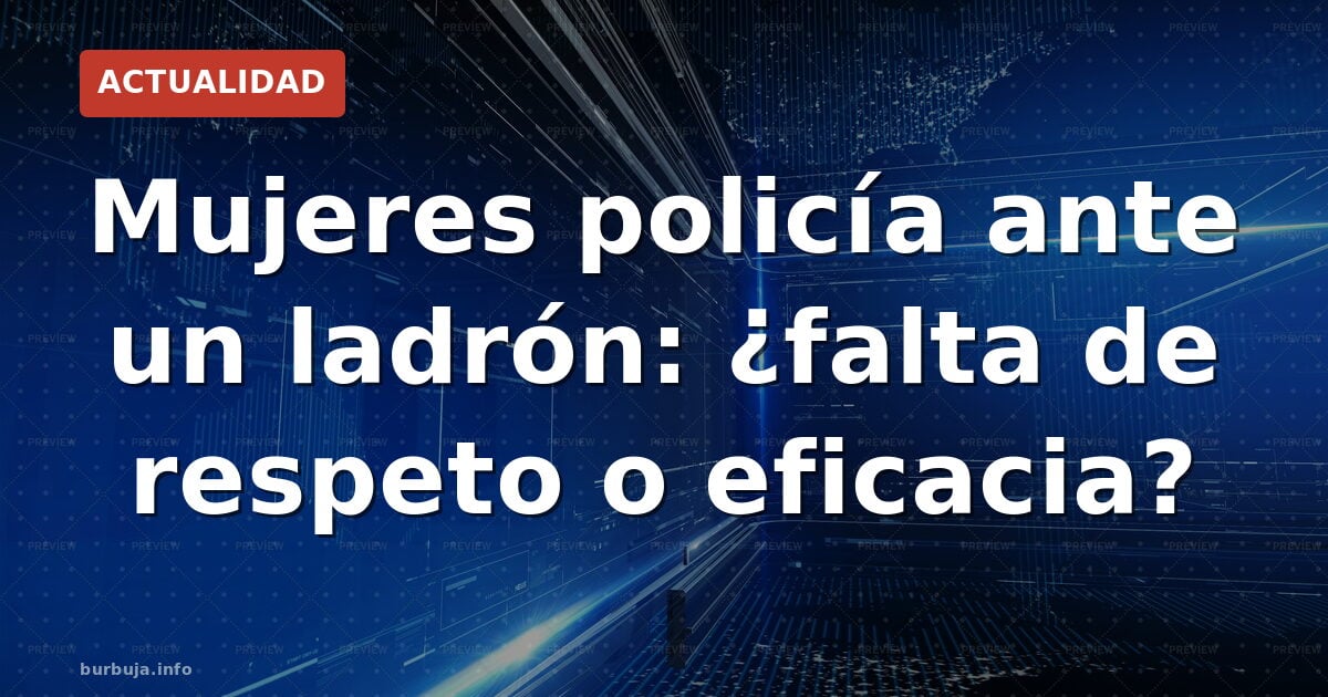 Dos agentes frenan a un ladrón y la red se divide