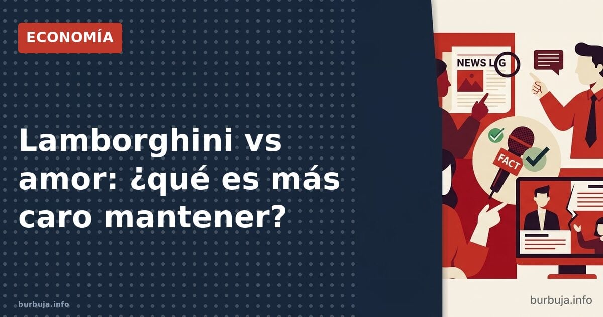 ¿Un Lambo es más barato que una relación?