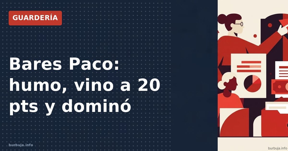 Por qué añoramos los bares Paco (y no es por el vino)