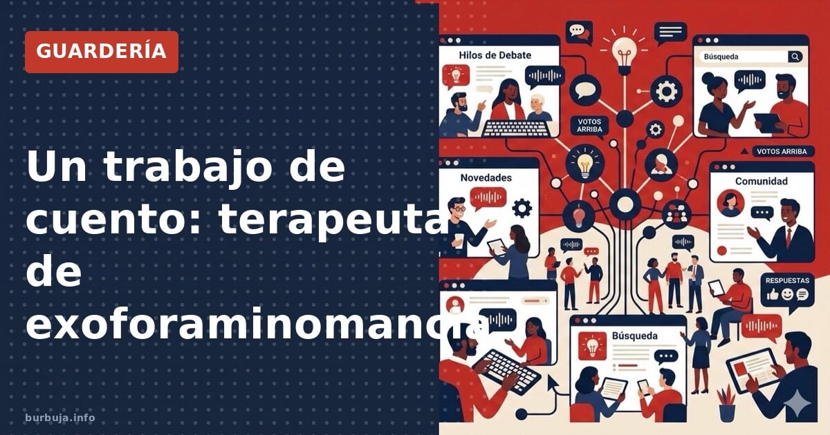Un trabajo de cuento: terapeuta de exoforaminomancia