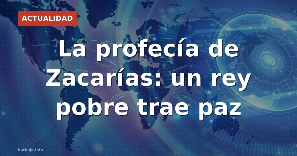 Evangelio 5 julio: un rey humilde y paz para los pueblos