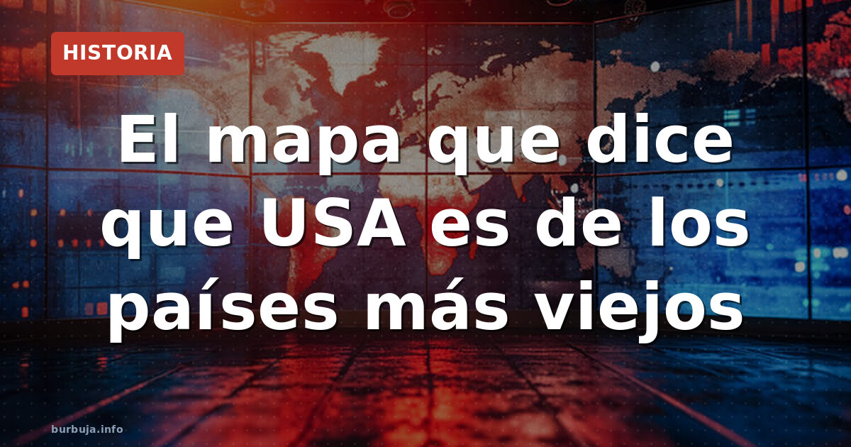 ¿Es EEUU más antiguo que China? Mapa genera debate