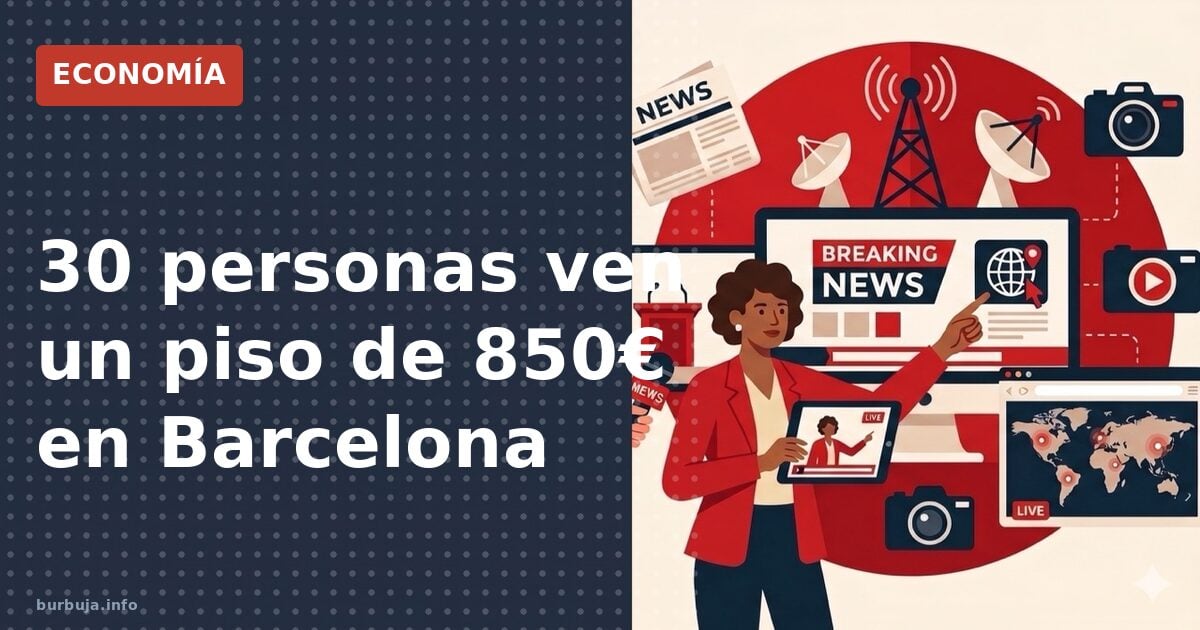 Colapso en alquileres: 30 por un piso en Barcelona