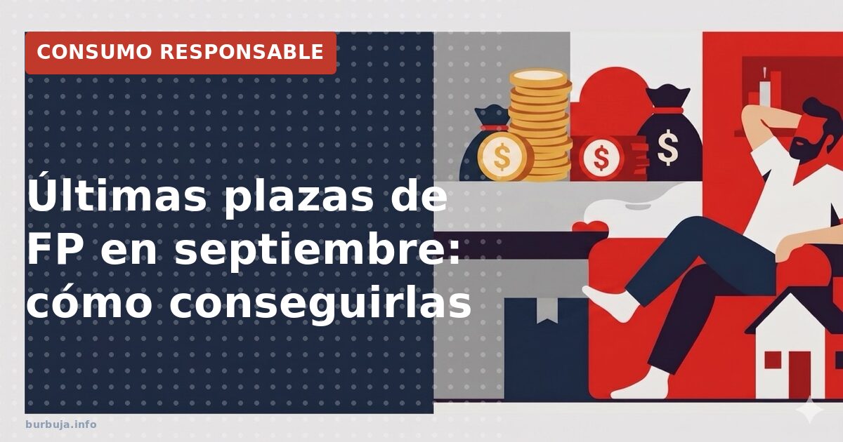 ¿Aún hay plazas en FP? La verdad sin filtros