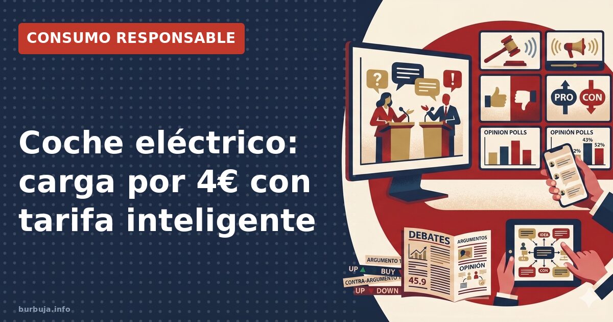 Coche eléctrico: carga por 4€ con tarifa inteligente