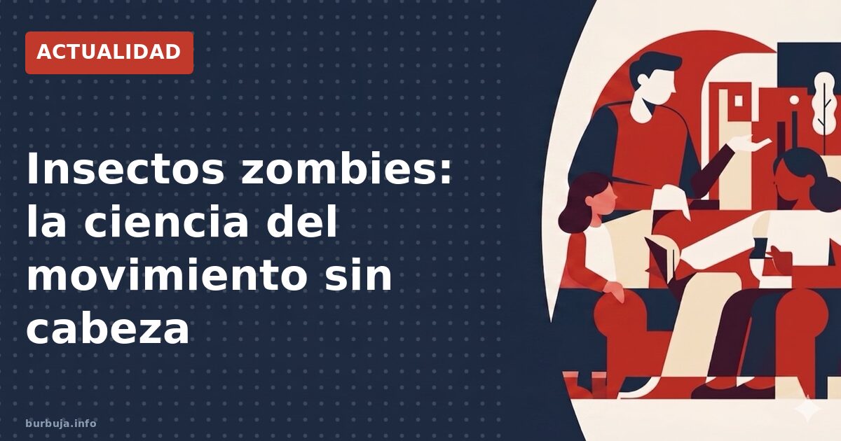 ¿Cómo se mueven los insectos sin cabeza?