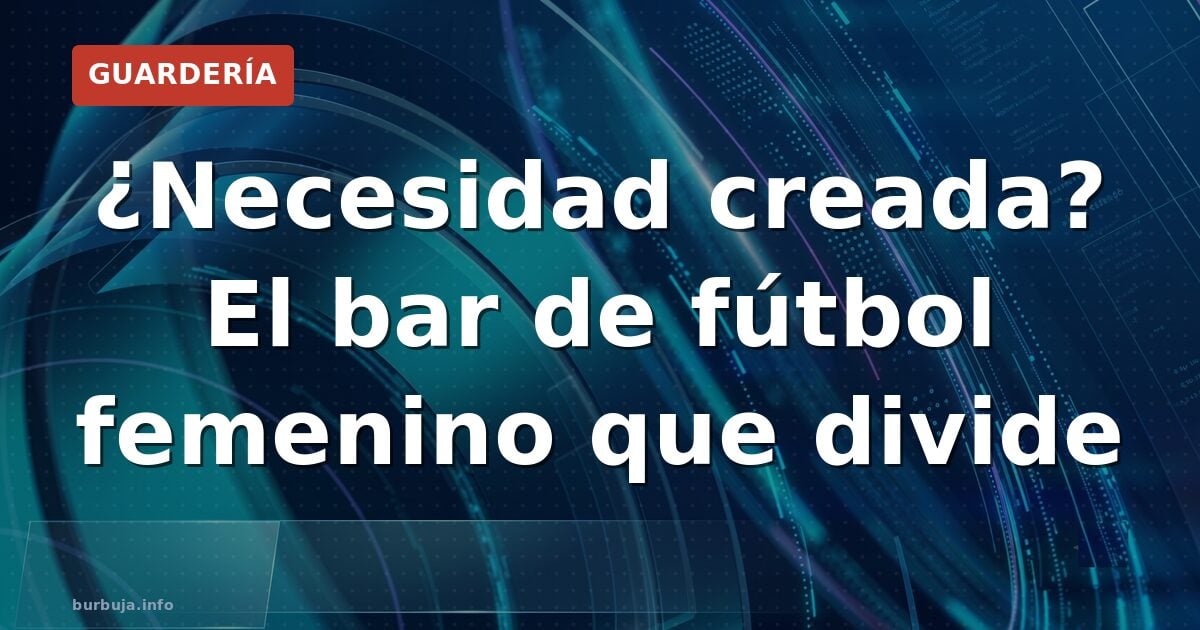¿Necesidad real o capricho? El bar que divide