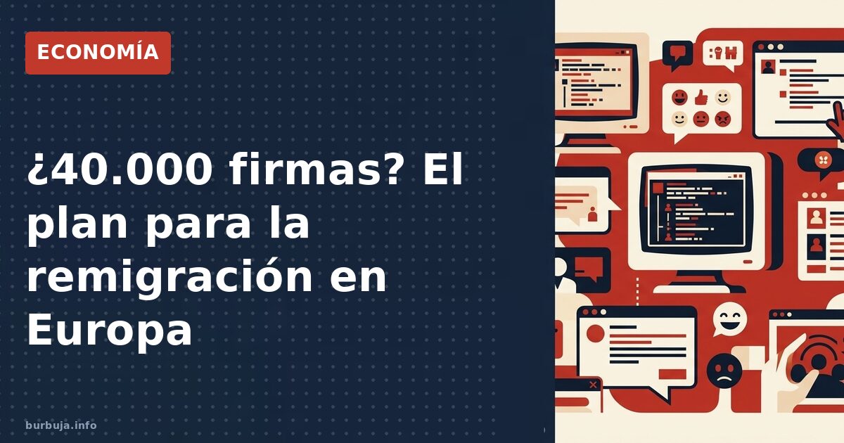 Campaña remigratoria: casi la mitad de firmas