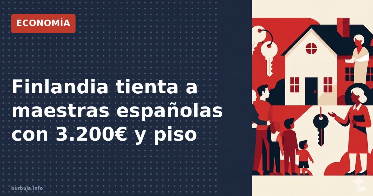 Finlandia tienta a maestras españolas con 3.200€ y piso