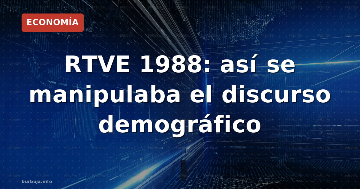 El programa de RTVE que anticipó la crisis demográfica