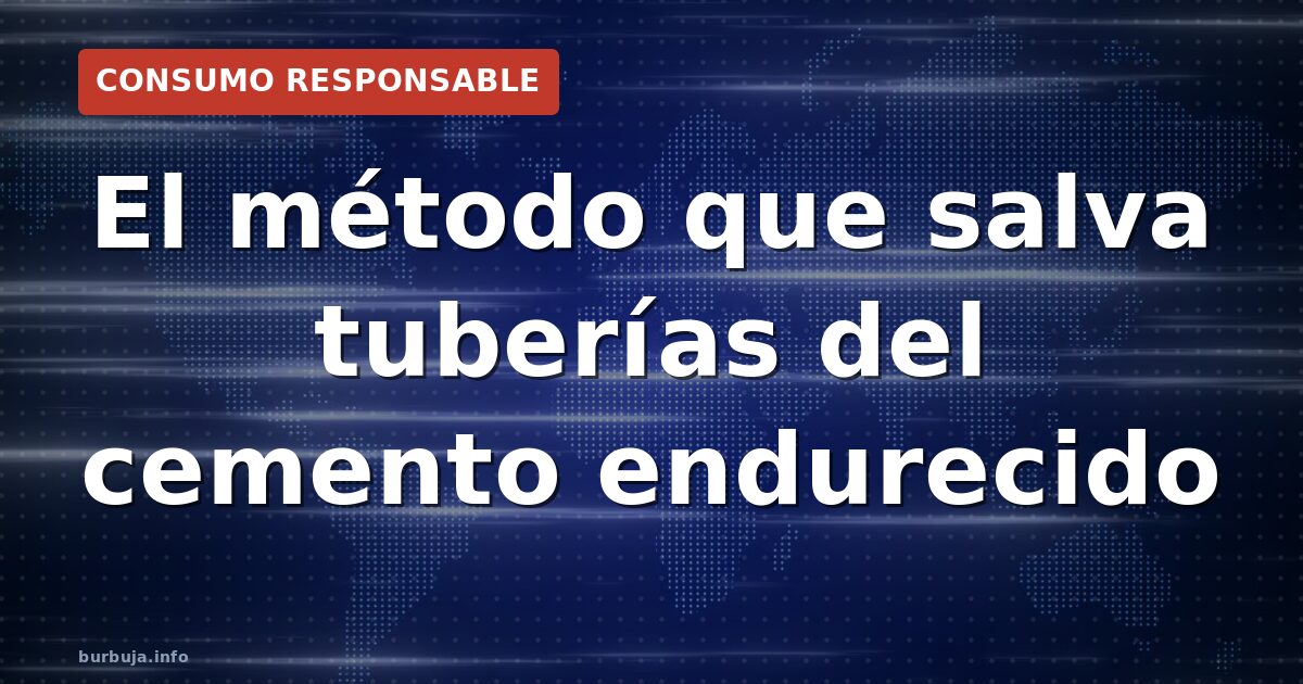 Cómo limpiar restos de cemento y yeso sin arruinar las tuberías
