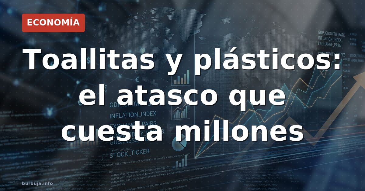 Toallitas y plásticos: el atasco que cuesta millones