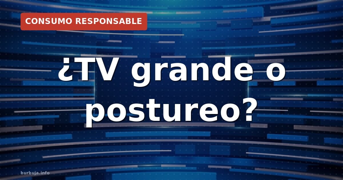 TV grande, ¿necesidad u ostentación?