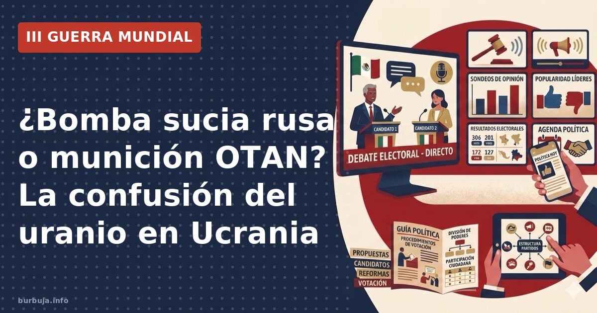 ¿Bomba sucia rusa o munición OTAN? La confusión del uranio en Ucrania