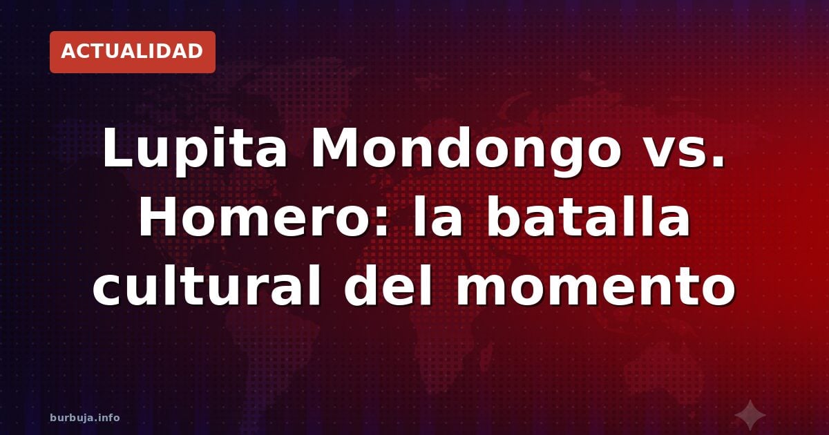 Lupita Nyong'o criticó a Homero y la red estalló