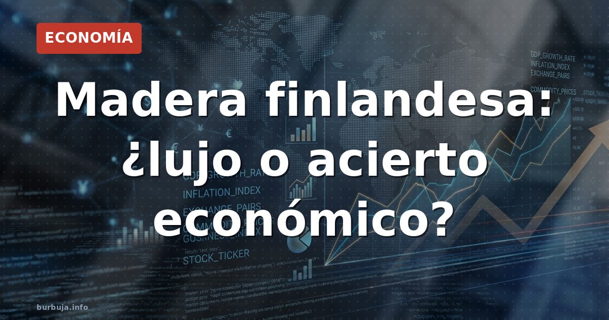 Madera finlandesa: ¿la más cara?