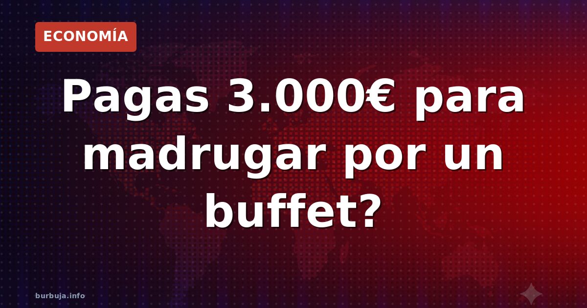 3.000€ por vacaciones de masificación y carreras