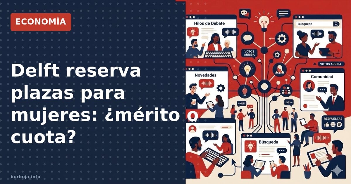 Delft reserva plazas para mujeres: ¿mérito o cuota?