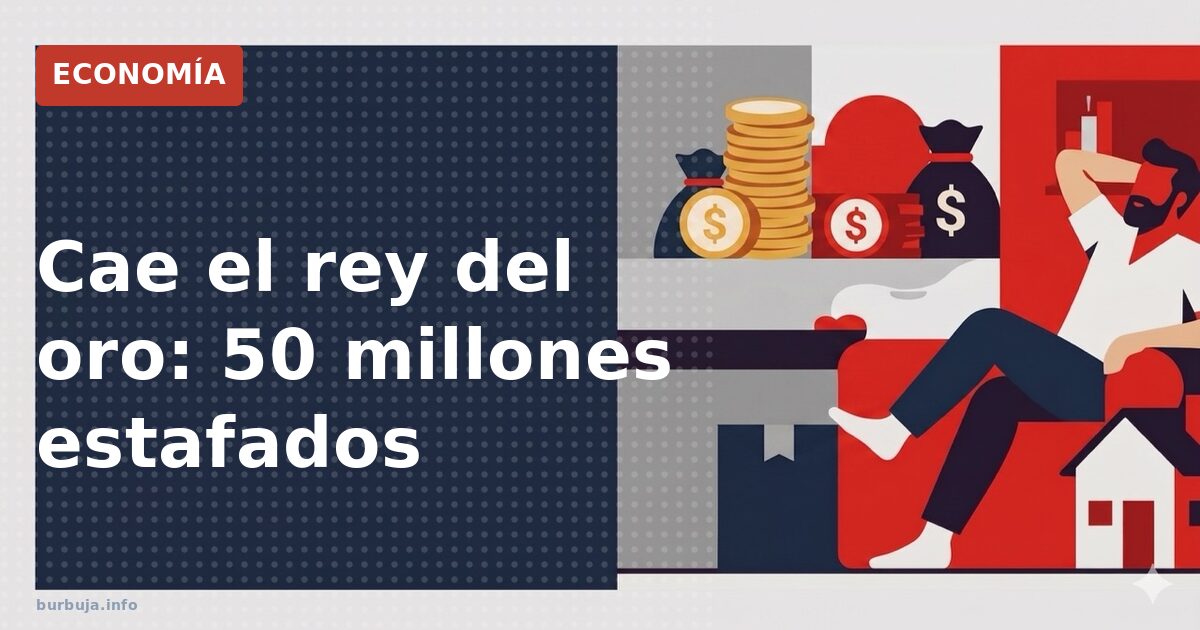 Cae el rey del oro: 50 millones estafados a 3.600 víctimas