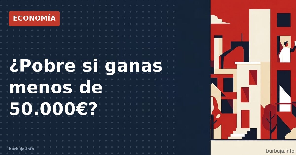 ¿Por qué algunos consideran pobre a quien gana menos de 50.000 euros?