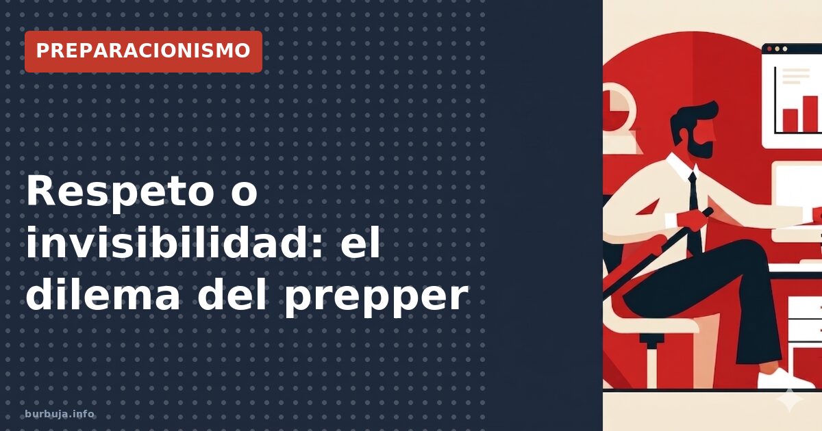 ¿Respeto o pasar desapercibido? El debate que divide a los preppers