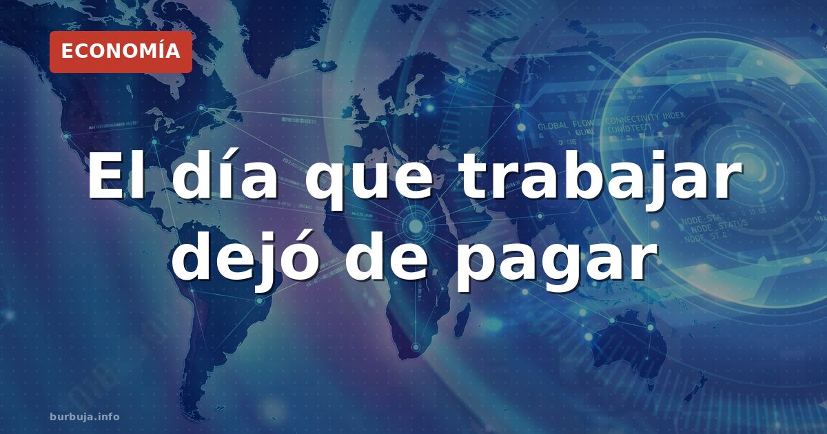 El riesgo de vivir de la renta sin producir