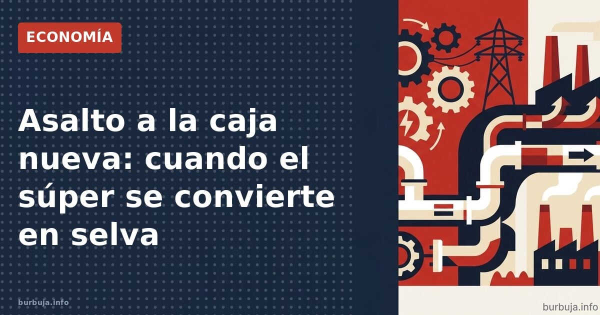 La estampida por la caja nueva: ansia viva en el súper