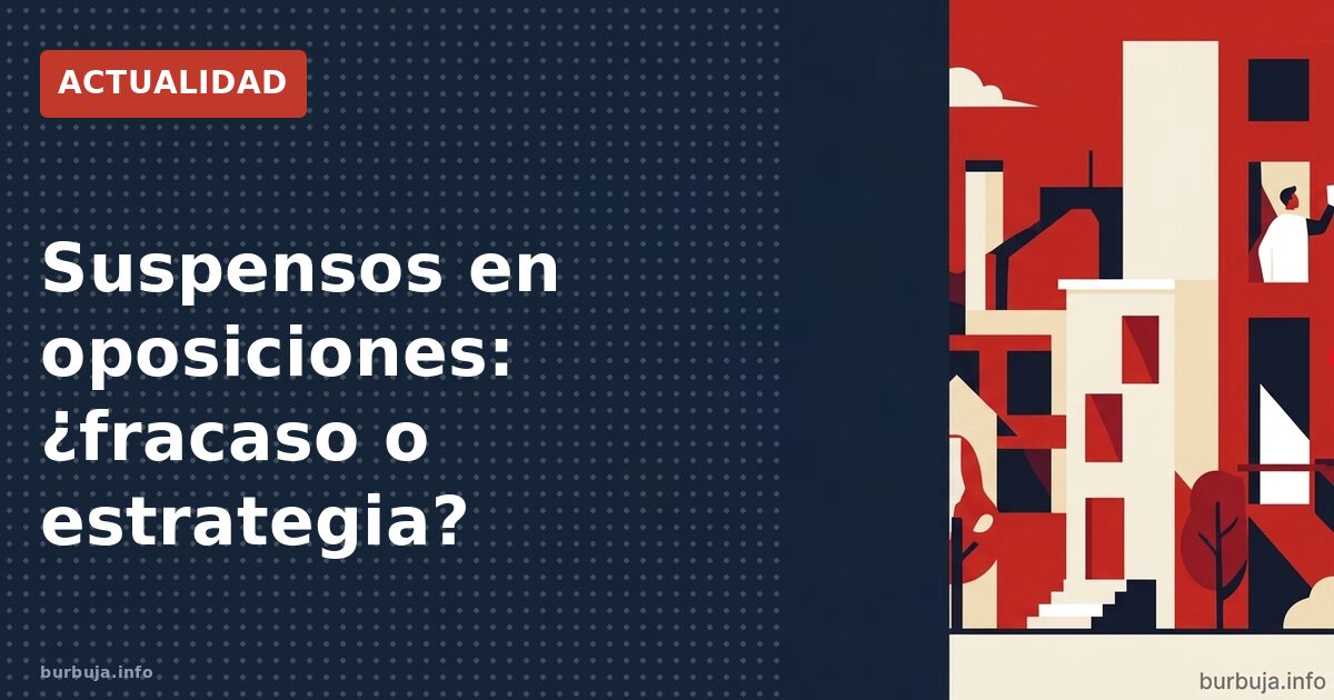 Suspensos en oposiciones: ¿fracaso o estrategia?