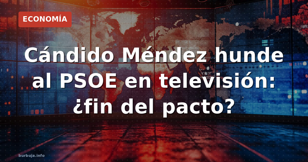 UGT critica al PSOE en prime time: giro inesperado